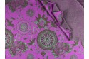 Jacquard magenta imprimé