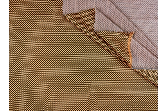 Maille chevron orangée