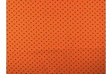 Velours orangé à pois marrons
