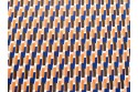 Imprimé graphique bleu marron