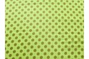 Satin lime à pois