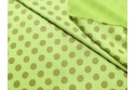 Satin lime à pois