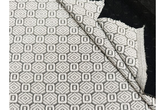 Maille Jacquard gris