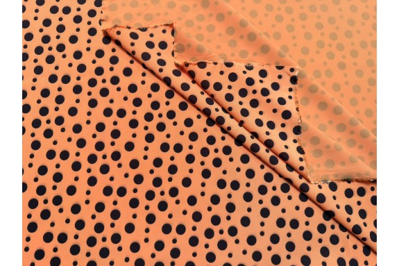 Microfibre pois orange