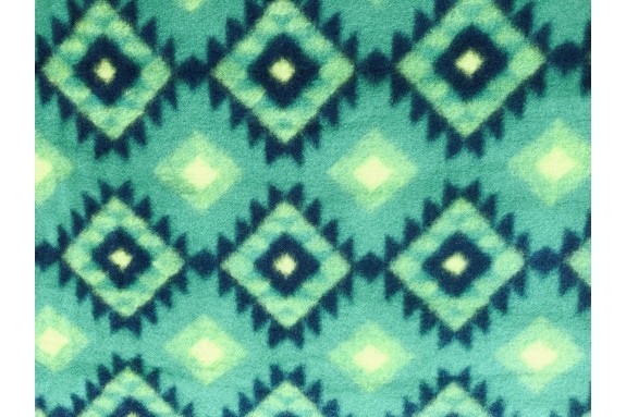 Lainage motif tons verts