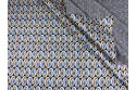 Tricot graphique marron bleu