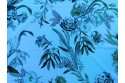 Microfibre florale bleue