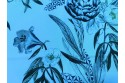 Microfibre florale bleue