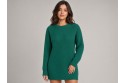 Maille tricot côtelé vert