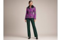 Jacquard magenta imprimé