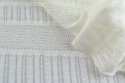 Tricot ajouré blanc