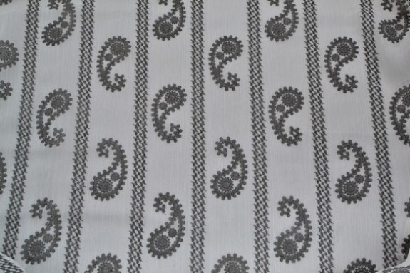 Voile chiffon motif cachemire