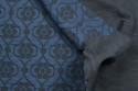 Maille Jacquard bleu nuit et noir