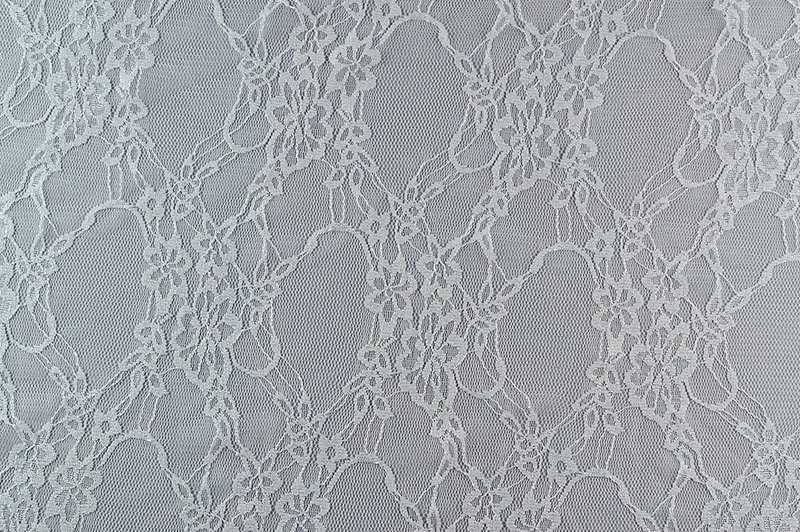 Dentelle Blanche Bi Stretch Tissupassion
