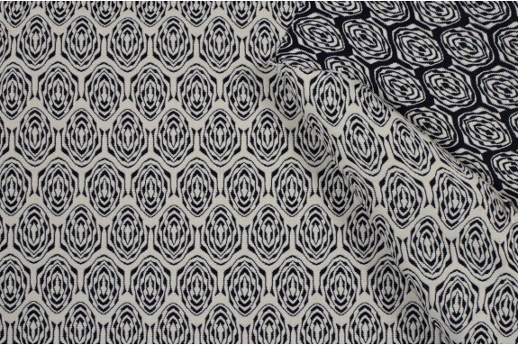 Jacquard noir et blanc