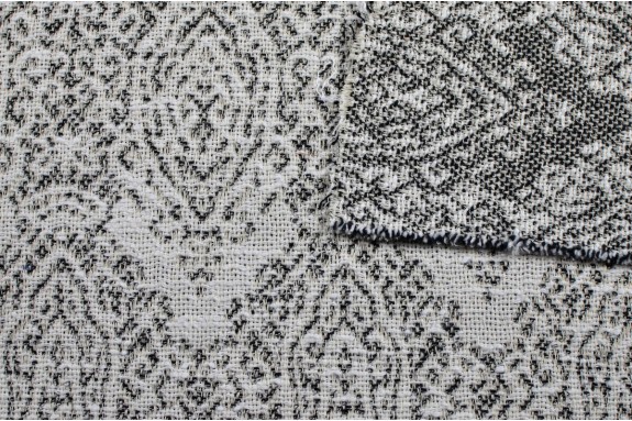 Jacquard Italien noir et blanc