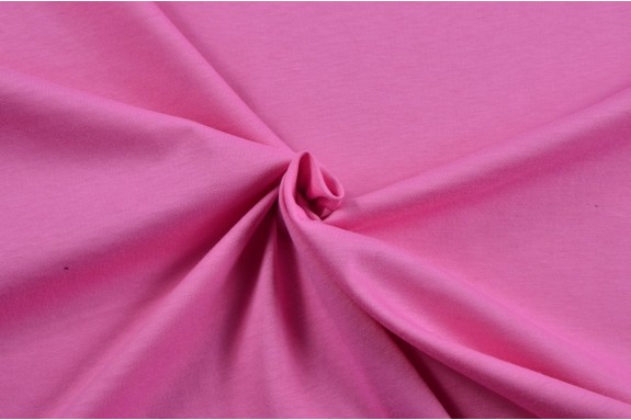 Jersey de coton rose bonbon