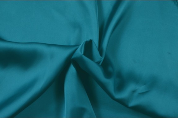 Satin lavé turquoise