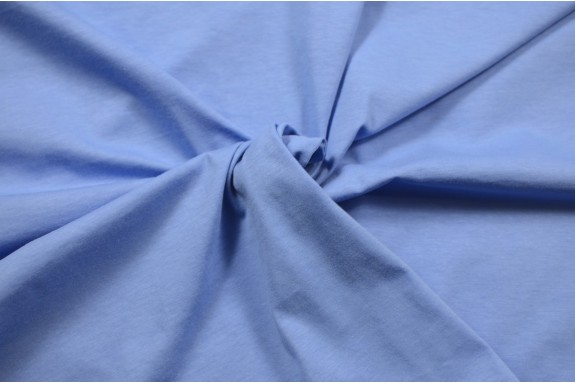 Jersey de coton bleu clair
