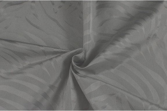 Jacquard polyester gris perlé