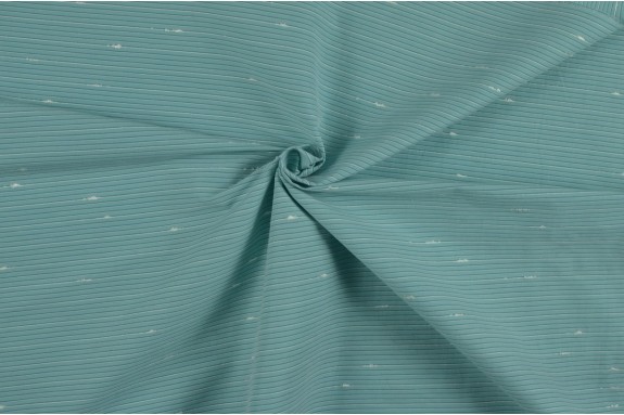 Tissu fantaisie bleu vert