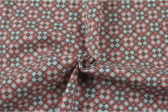 Coton motif géométrique