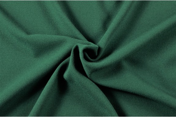 Crêpe polyester vert sapin