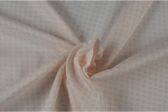 Voile de coton petits cercles