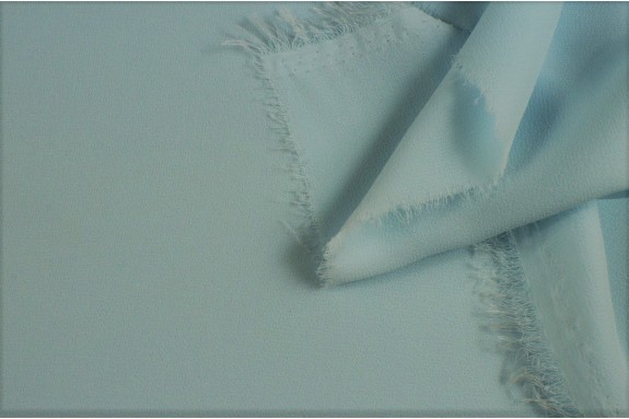 Crêpe stretch bleu pastel