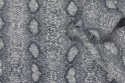 Voile motif serpent gris