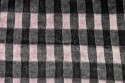 Tricot à carreaux gris et rose