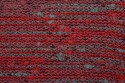 Tricot bouclette rouge chiné