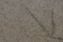 Jacquard extensible beige et blanc