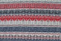 Jacquard bi stretch rouge et blanc