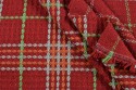 Tissu écossais rouge