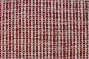 Jacquard gaufré rouge brique et écru