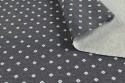 Jersey gris petit motifs blancs