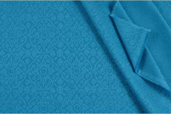 Damassé stretch turquoise