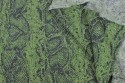 Tricot vert motif serpent