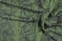Tricot vert motif serpent