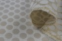 Jacquard rond beige doré