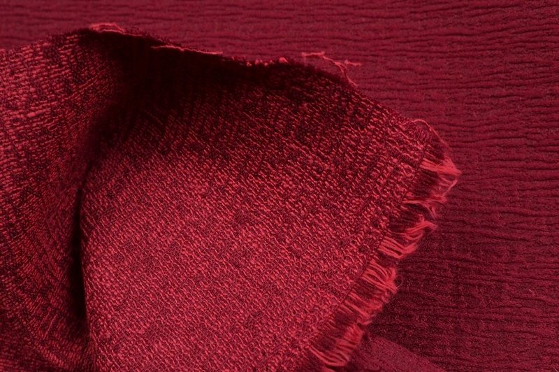 Jacquard rouge bordeaux