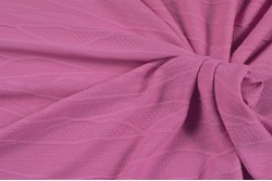 Maille jersey façonnée rose