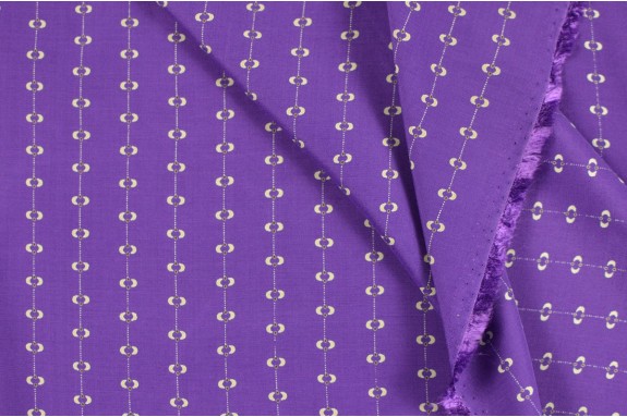 Viscose imprimée violette