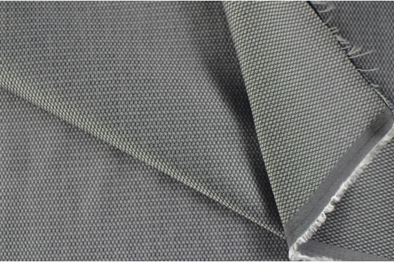 Jacquard gris foncé motif oeil de perdrix