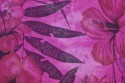 Batik grand fleuri rose