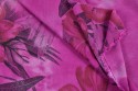 Batik grand fleuri rose