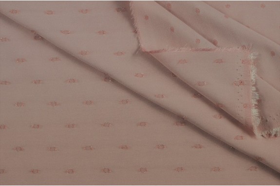 Viscose plumetis vieux rose