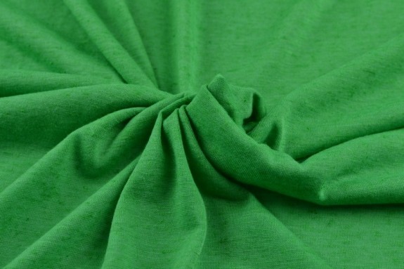 Jersey de lin mélangé vert