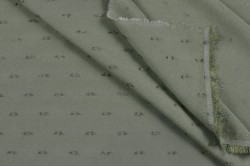 Viscose plumetis kaki